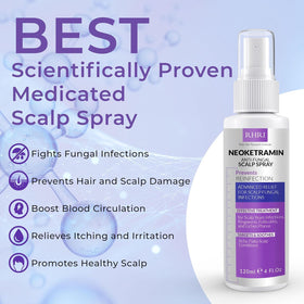 Rida Hair Research Neoketramin fine mist texture demonstrating lightweight absorption