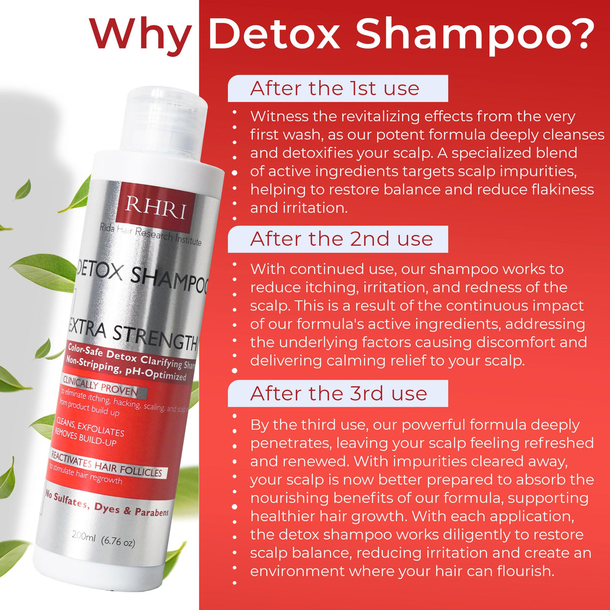 Rida Hair Research Institute bottle held in hand showing compact size and travel-friendly benefit