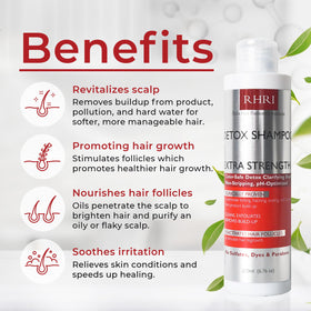 Rida Hair Research Institute shampoo foam close-up demonstrating gentle clarifying texture