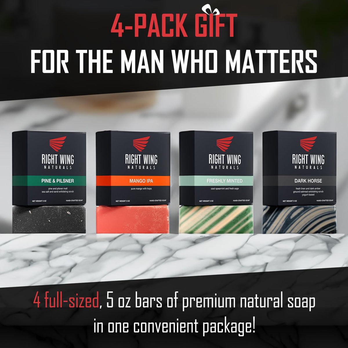 Right Wing Naturals gift-ready box presented for occasions with patriotic appeal