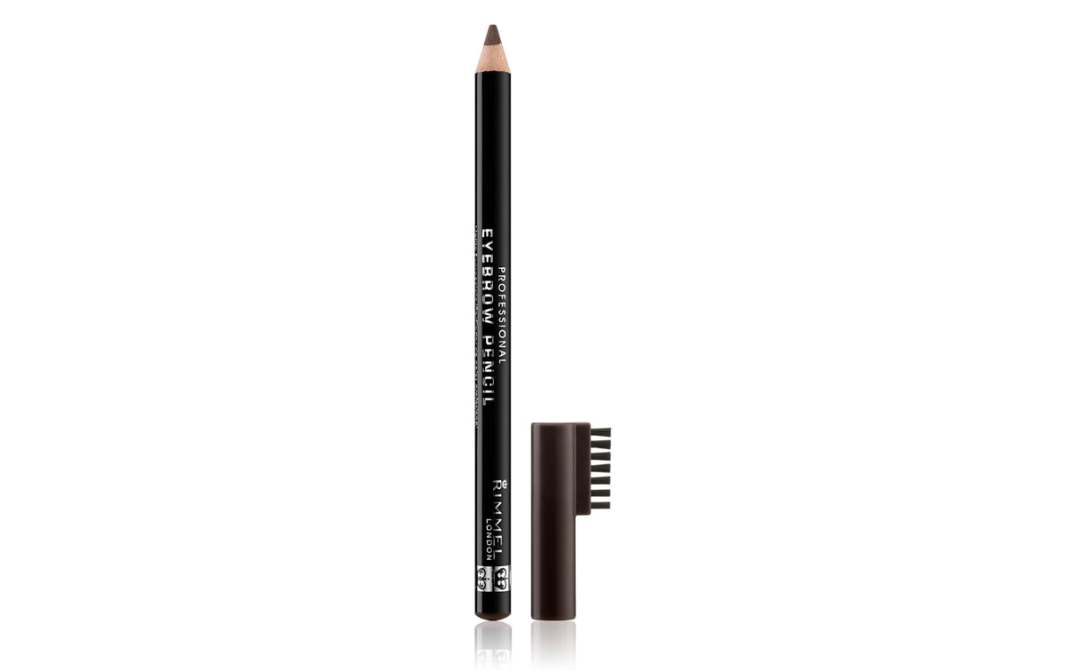 Rimmel Professional Eyebrow Pencil Hazel front view showing dual-pack convenient packaging and ready-to-use benefit