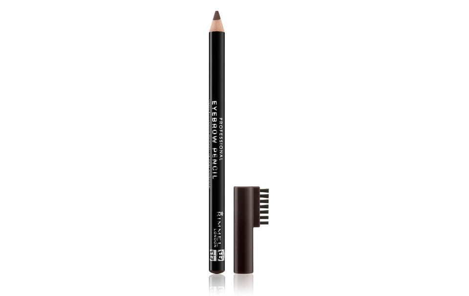 Rimmel Professional Eyebrow Pencil Hazel front view showing dual-pack convenient packaging and ready-to-use benefit