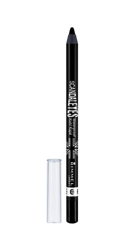 Mascara wand swatch showing Rimmel formula texture and volumizing effect