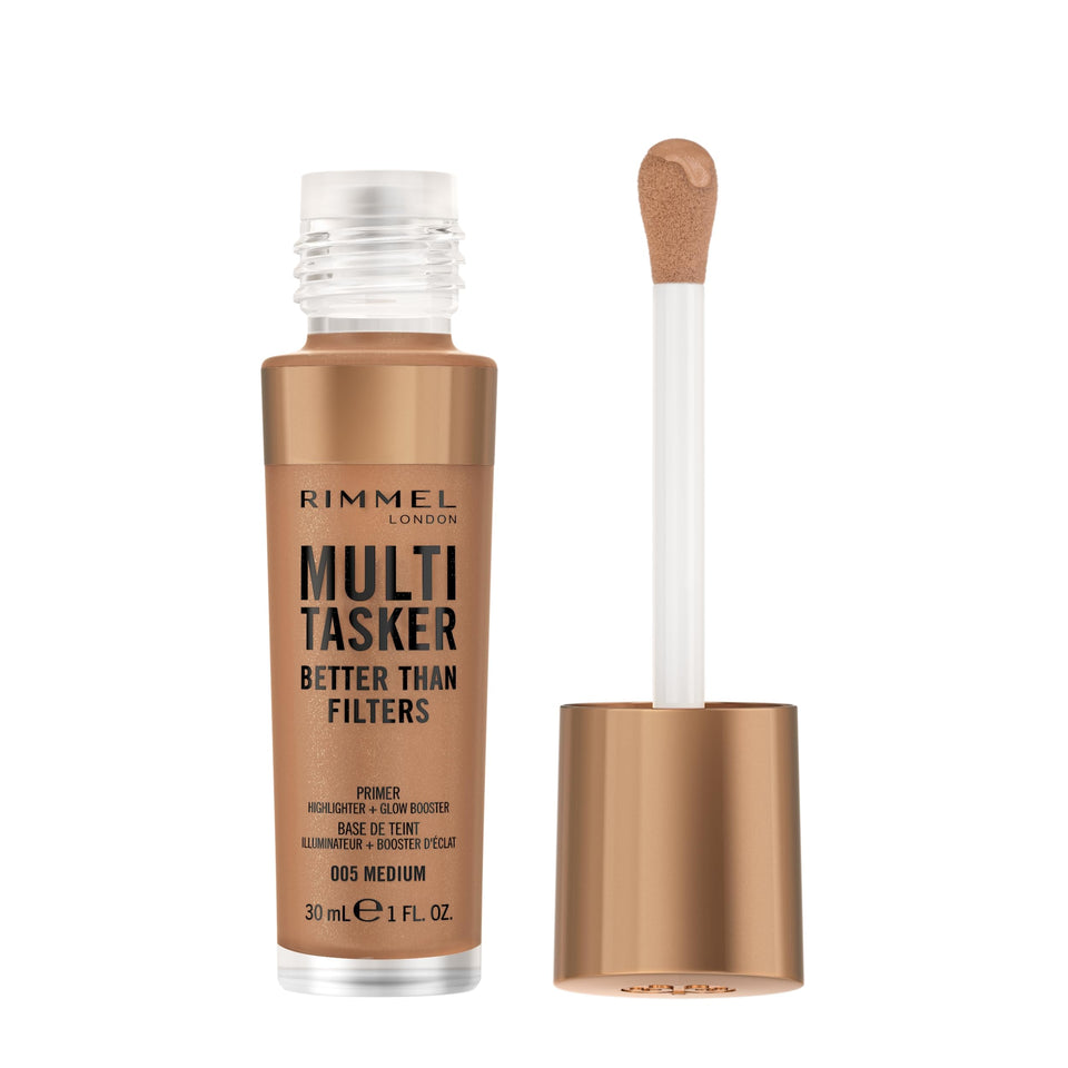 Rimmel front packaging showing product and shade 005 medium for instant glow