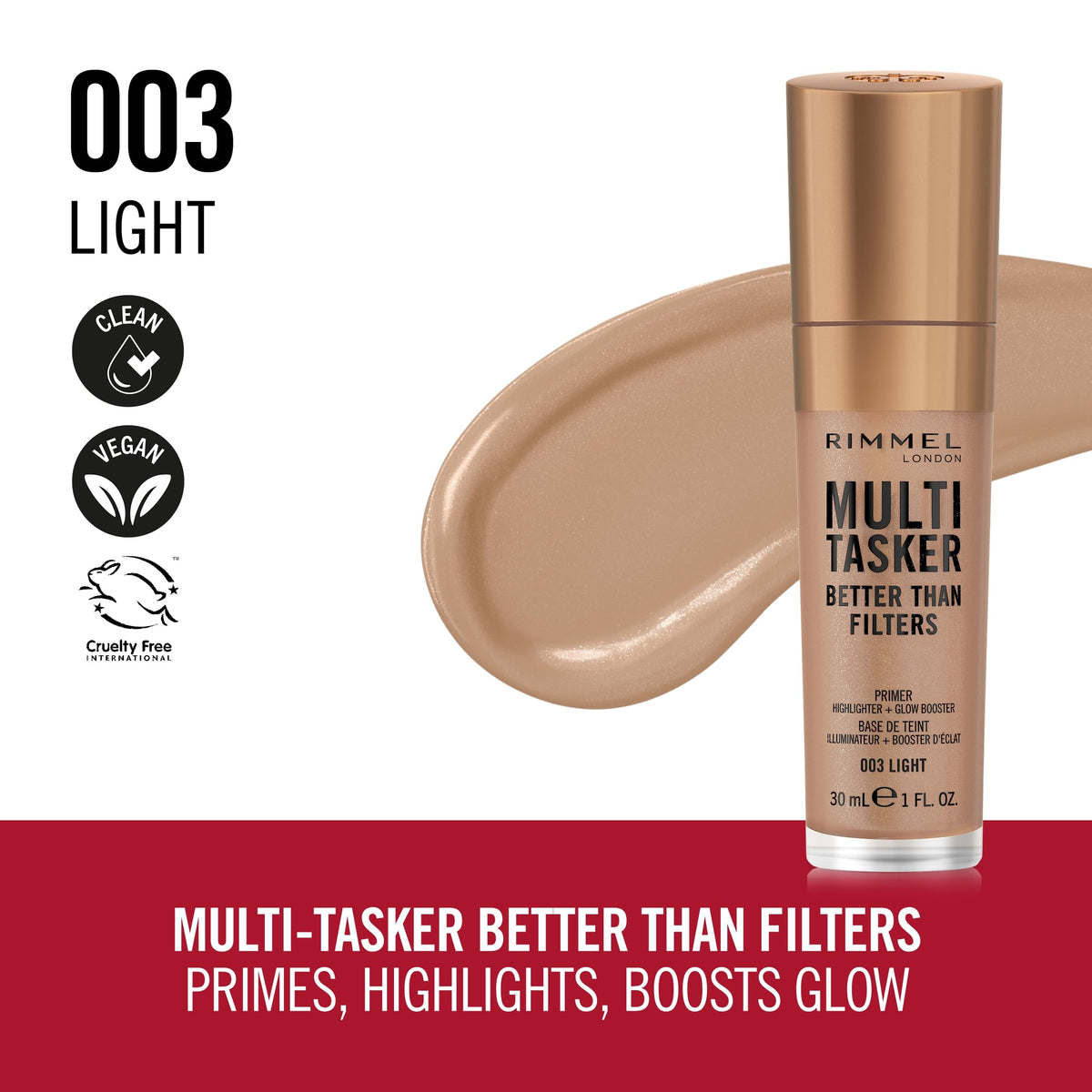Rimmel giant soft-touch wand close-up for precise, mess-free application
