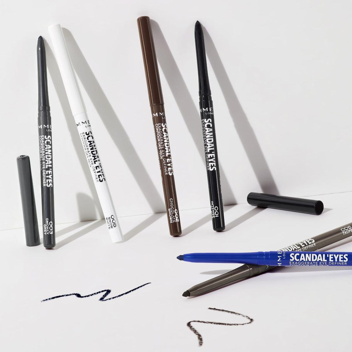 Rimmel Scandaleyes taupe on model creating subtle daytime eye definition