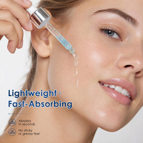 Rimyoi droplet on skin demonstrating application and quick absorbency