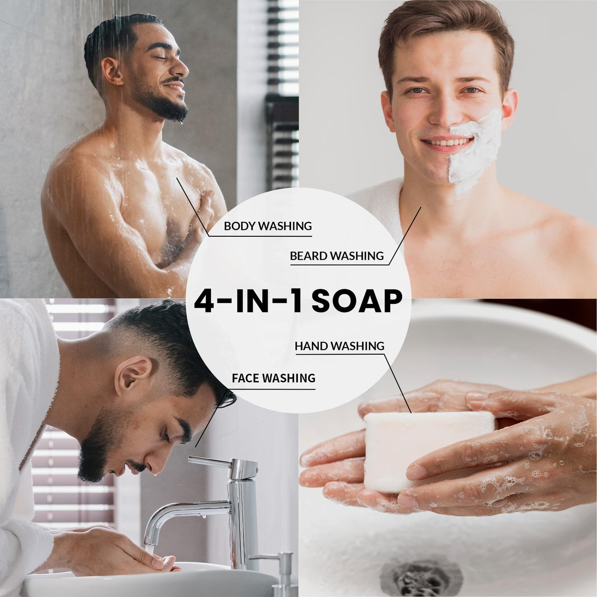 Rinse & Robust bar held in hand to show 5.3 oz size and travel-friendly benefit