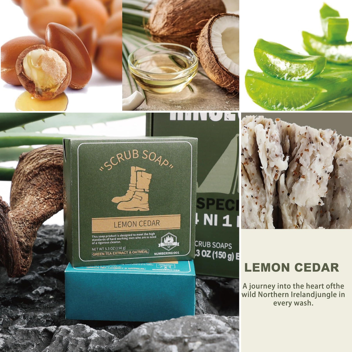 Rinse & Robust bars inside a travel kit showing compact 5.3 oz size for trips and gym bags