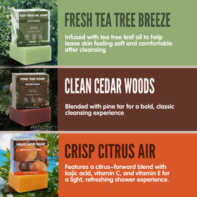 Rinse & Robust close-up soap texture highlighting creamy lather and gentle cleansing