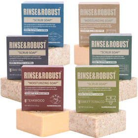 Rinse & Robust front boxed set displayed, attractive gift presentation