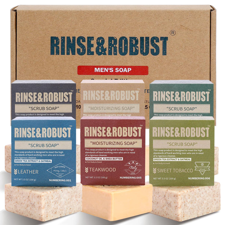Rinse & Robust front packaging showing gift-ready kraft box benefits gifting