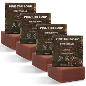 Rinse & Robust front packaging showing cedarwood scent and four-pack convenience