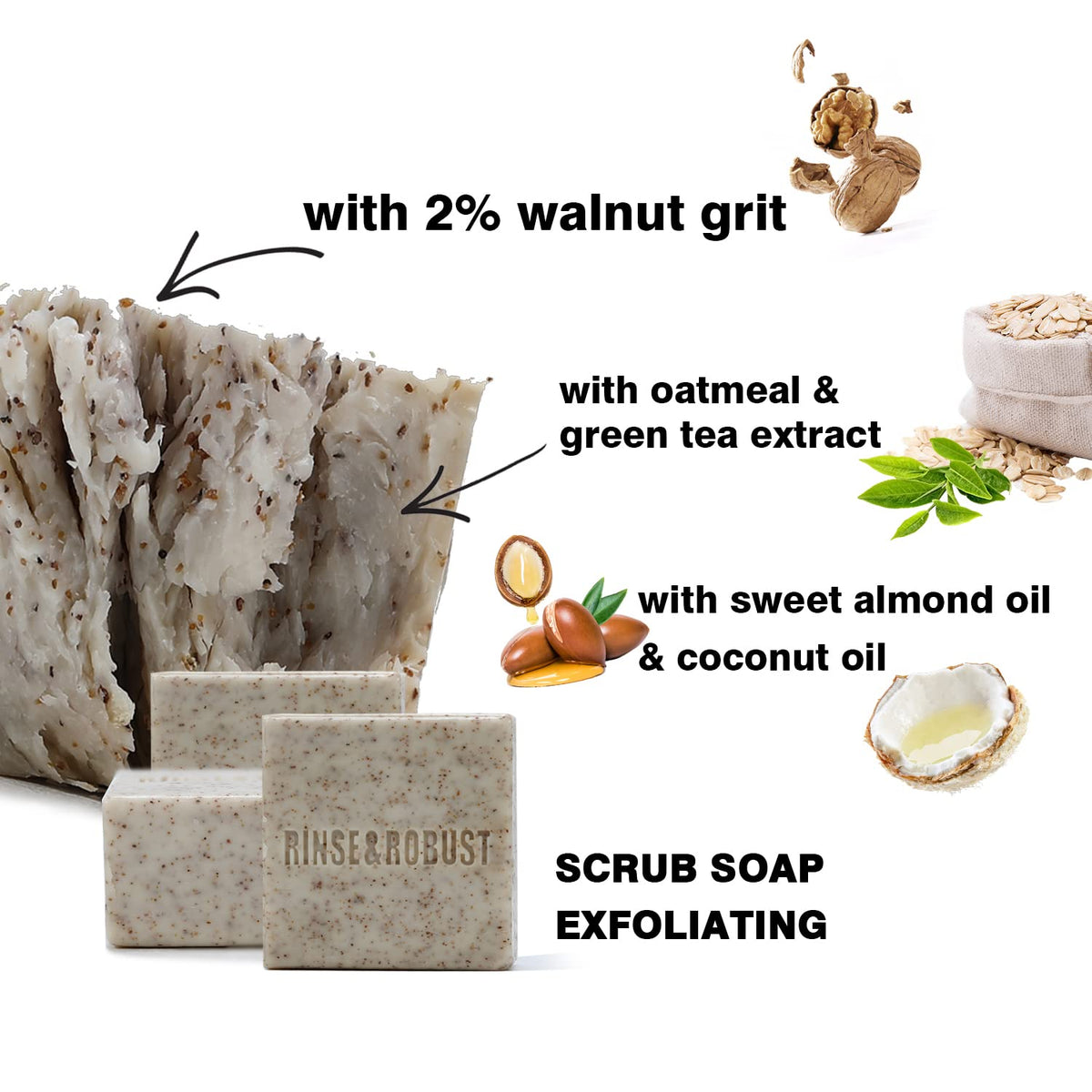 Rinse & Robust hand-painted kraft box detail, artisanal gift look