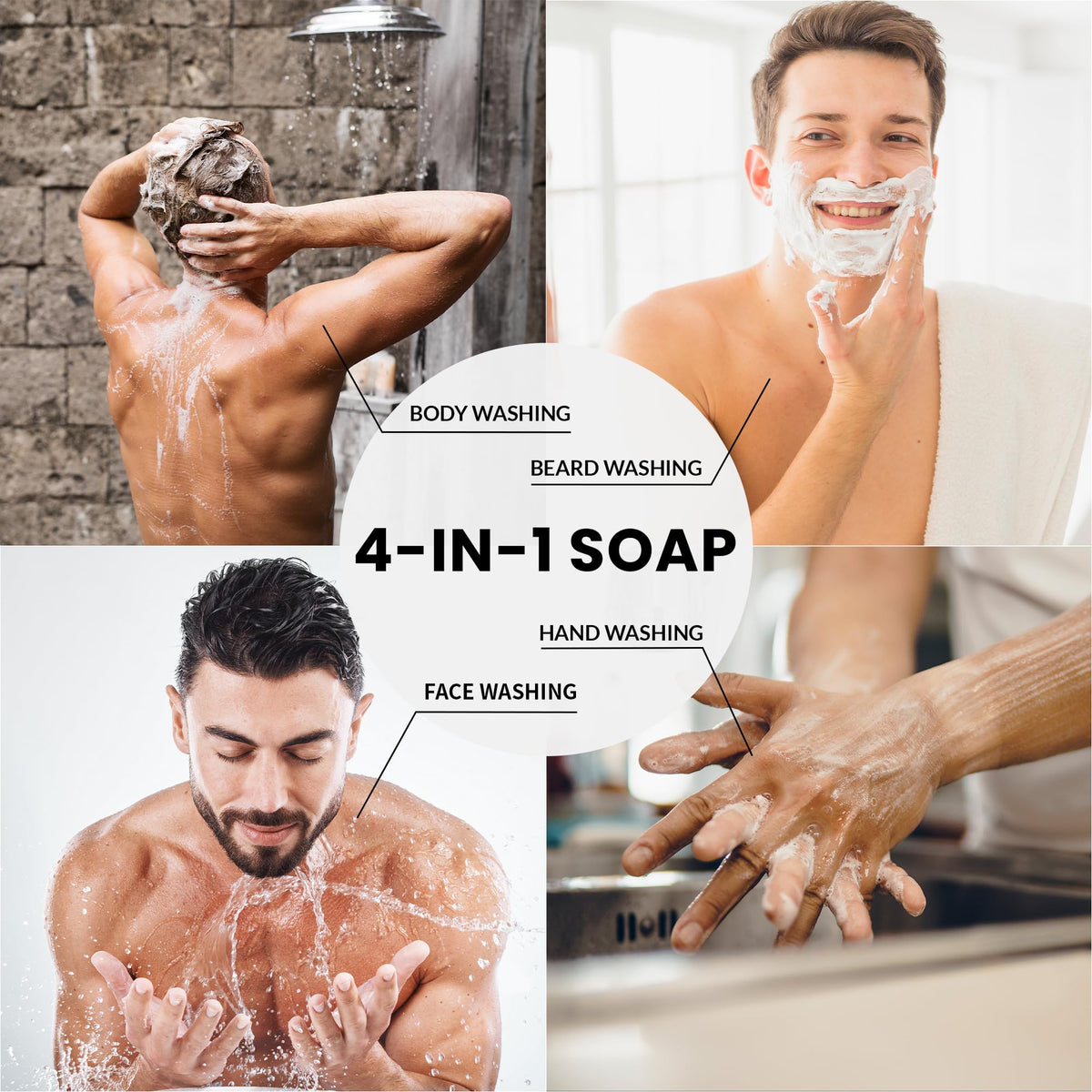 Rinse & Robust scrub bar close-up showing walnut exfoliant texture