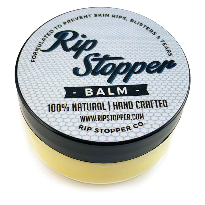 Rip Stopper front jar showing label and 2oz size, brand protection for hands
