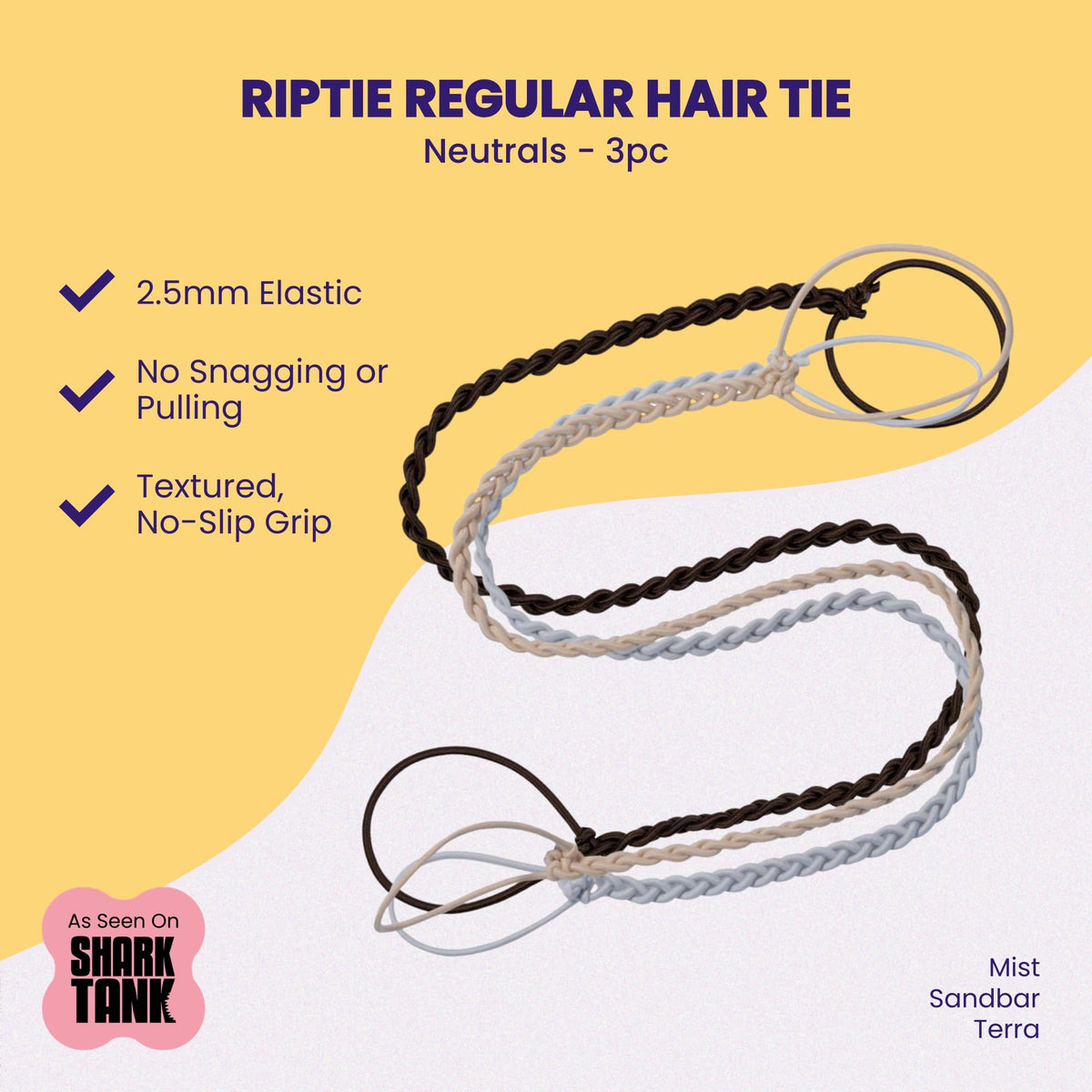 Rip Tie close-up nylon texture highlighting smooth finish and gentle grip