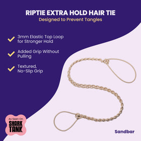 Rip Tie close-up of nylon weave texture, tangle-free benefit