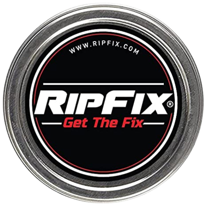 RipFix front tin showing compact packaging and quick access benefit