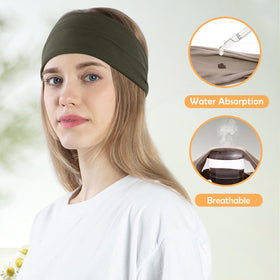 RITOPER stretched headband demonstrating elastic durability and hold