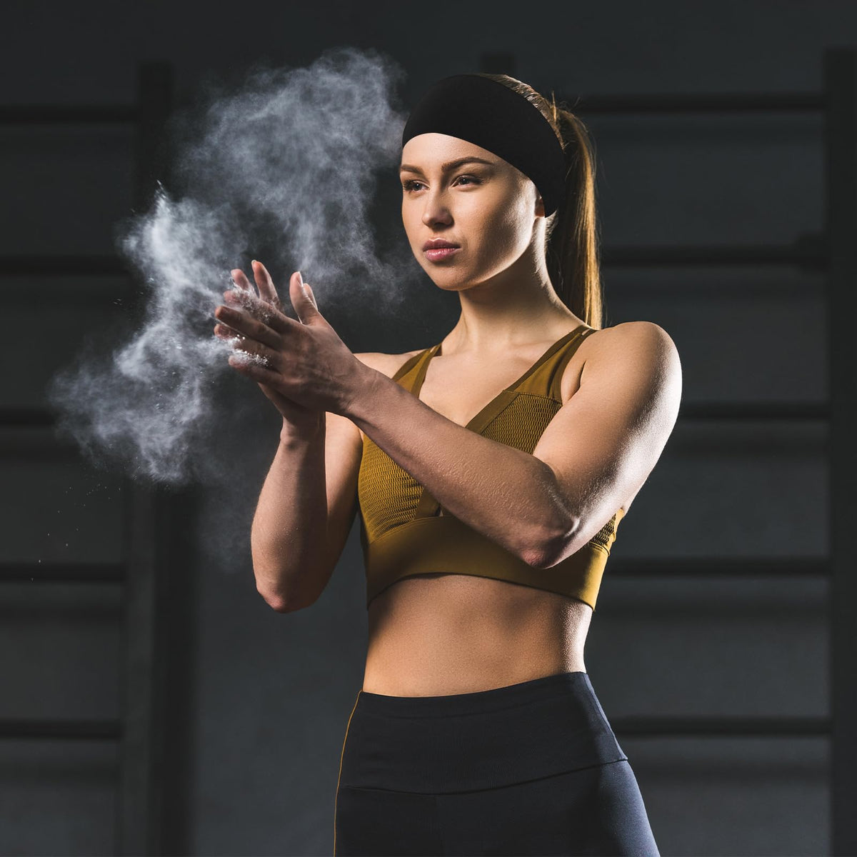 RITOPER fabric close-up revealing soft yoga-fabric texture and breathability