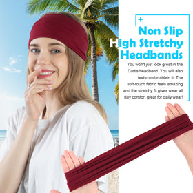 RITOPER headband worn during yoga keeping hair back and absorbing sweat