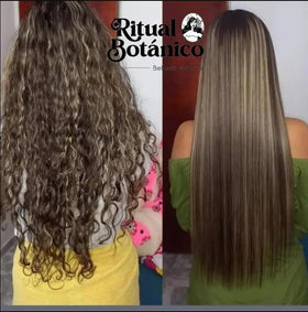 Ritual Botanico applicator brush in hand for precise, even keratin application