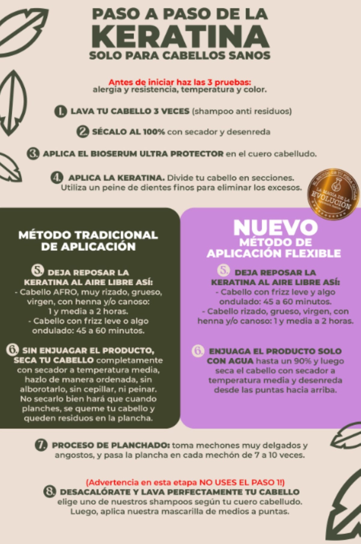 Ritual Botánico before and after photos showing reduced frizz benefit