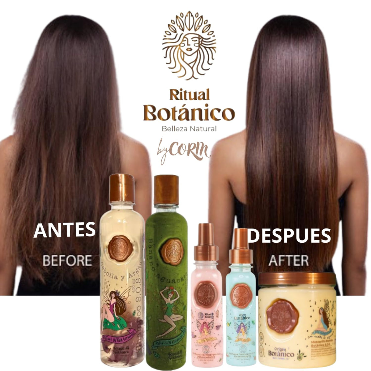 Ritual Botanico duo termoprotector sprays side by side offering heat and UV protection
