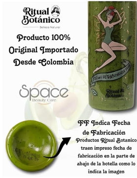 RITUAL BOTANICO botanical ingredients display indicating natural actives