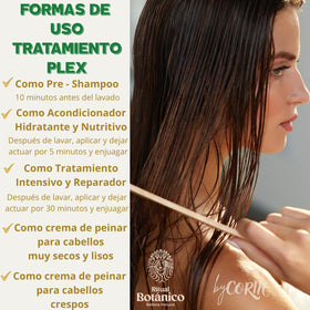 Ritual Botanico treated wet hair after routine showing smoother manageable finish