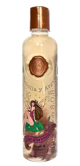 RITUAL BOTANICO onion shampoo bottle highlighting growth support