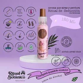 Ritual Botanico termo protector bottle detail protecting hair from heat
