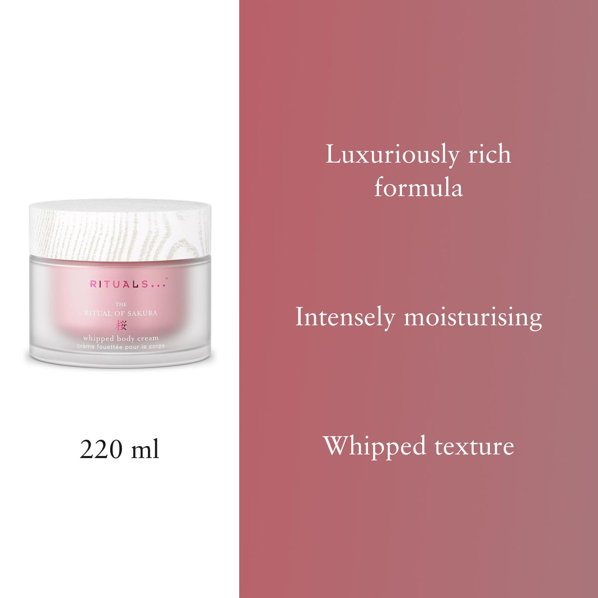 RITUALS cream being applied on hand demonstrating quick non-greasy hydration
