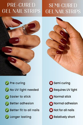RIVÉHOM hand model wearing cream pink strips for polished look