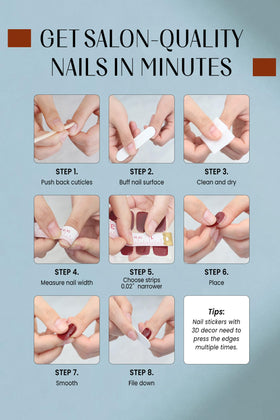 RIVÉHOM layout of 44 strips showing multiple sizes for fit