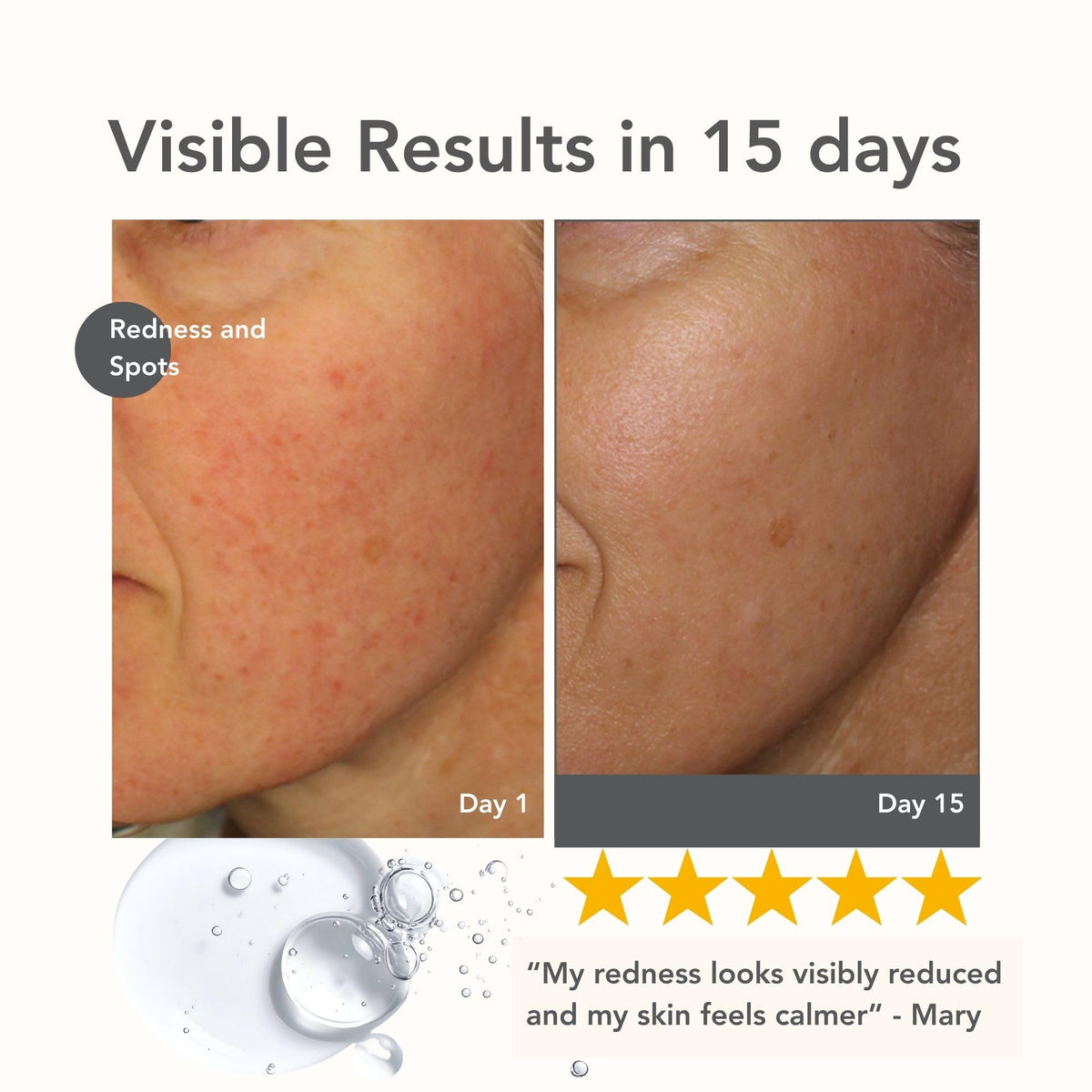 Riversol pump dispensing serum illustrating easy one-pump application benefit
