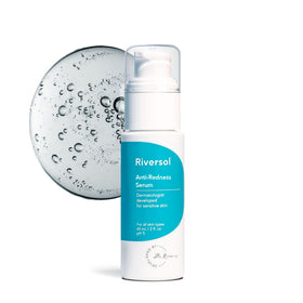 Riversol front packaging showing 30ml bottle and calming serum benefits