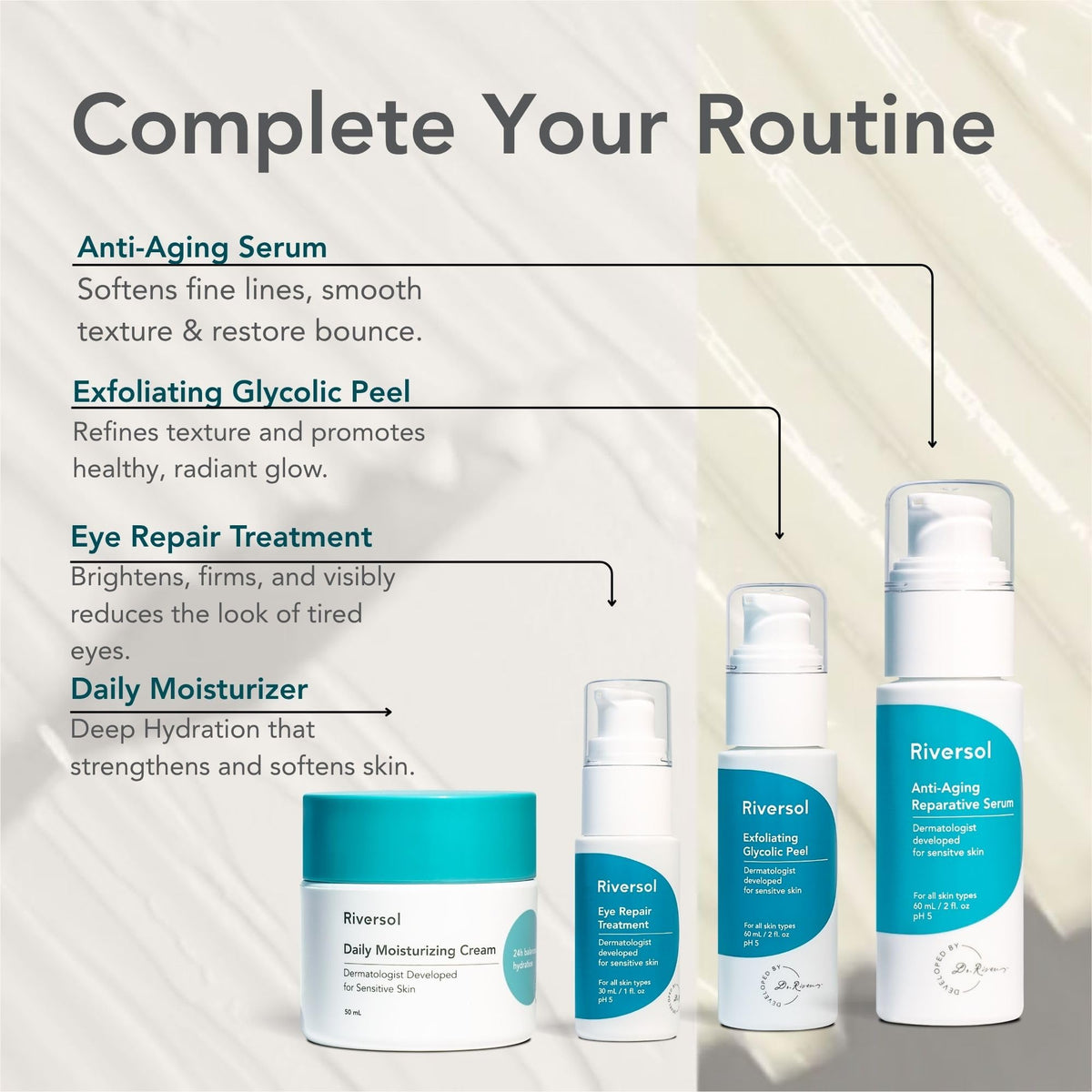Riversol neck cream size comparison illustrating jar longevity benefit