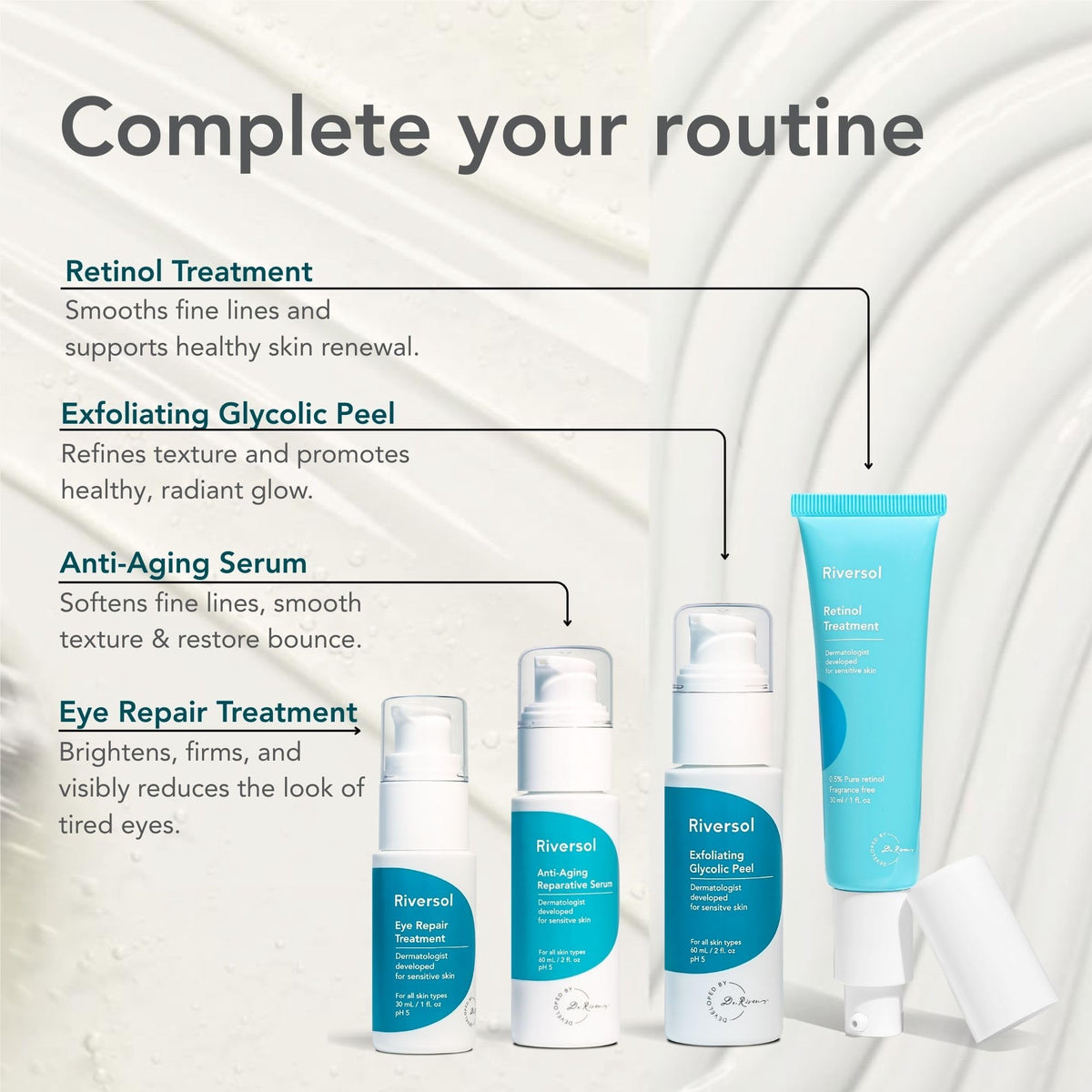 Riversol on nightstand illustrating evening use and overnight hydration benefit