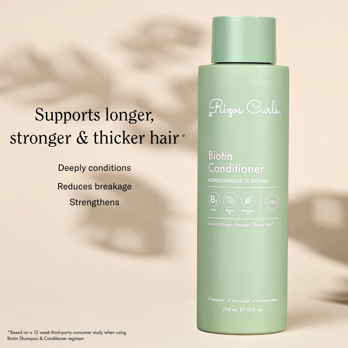 Rizos Curls creamy conditioner texture demonstrating slip