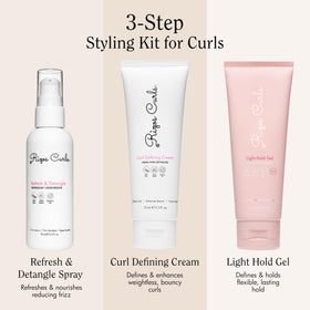 Rizos Curls cream texture close-up illustrating smooth hydration and definition