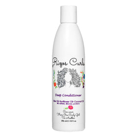 Rizos Curls jar front view showing label and nourishing formula benefits