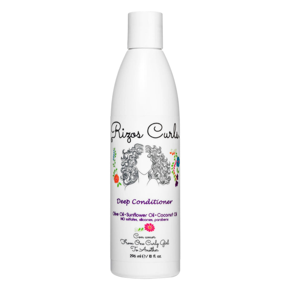 Rizos Curls jar front view showing label and nourishing formula benefits