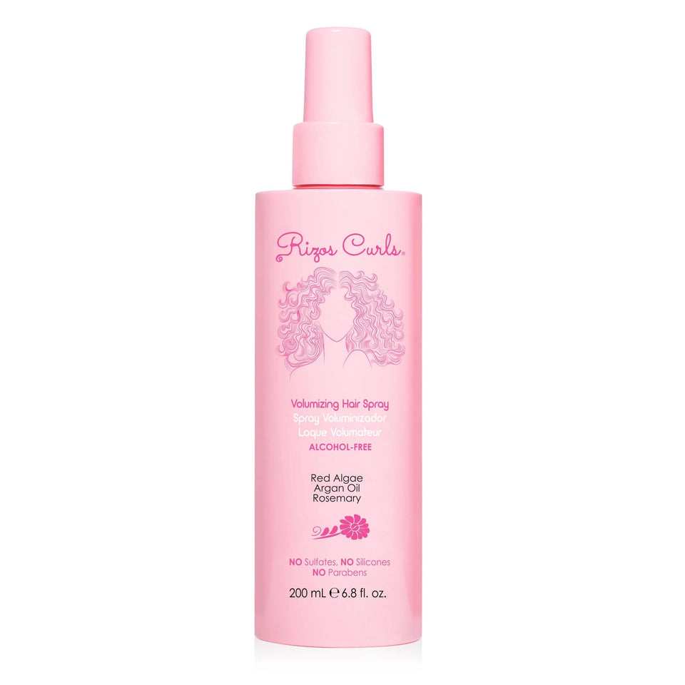 Rizos Curls front bottle view showing label and benefits