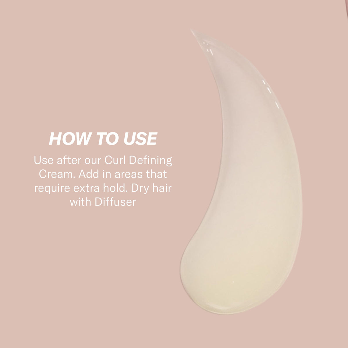 Rizos Curls label close-up showing sulfate- and paraben-free claims