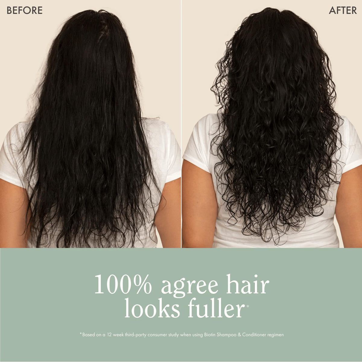 Rizos Curls lifestyle photo showing longer fuller hair to highlight visible results