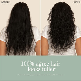 Rizos Curls lifestyle photo showing longer fuller hair to highlight visible results