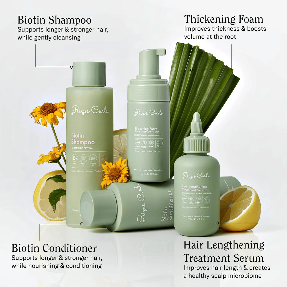 Rizos Curls lengthening oil texture close-up demonstrating lightweight absorption benefit