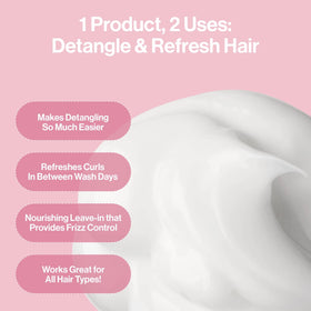 Rizos Curls used on curly hair to detangle and revive shape and definition